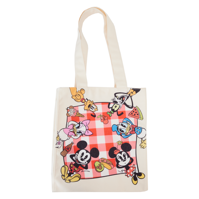 Loungefly Mickey & Friends Picnic Blanket Canvas Tote Bag