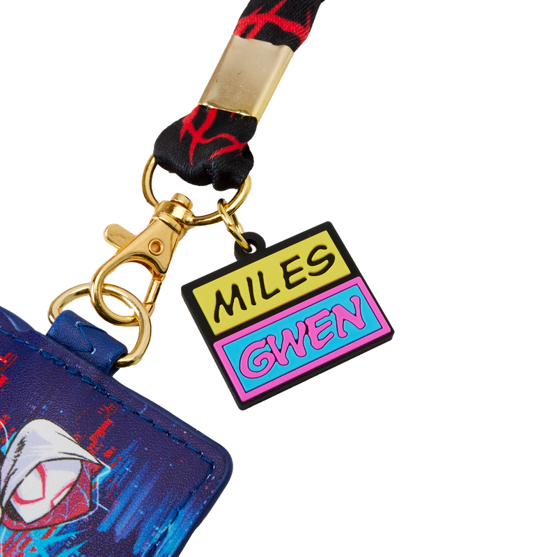 Loungefly Spider-Verse Miles Morales & Spider-Gwen Lanyard With Card Holder