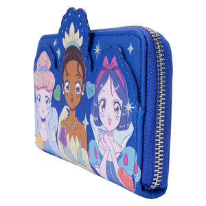 Loungefly Disney Princess Manga Style Zip Around Wallet