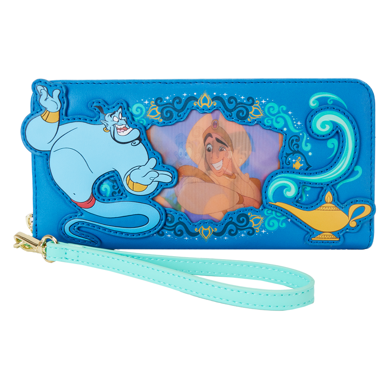 Loungefly Aladdin Princess Series Lenticular Zip Around Wristlet Wallet