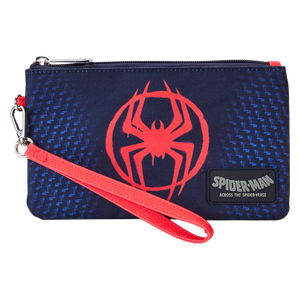 Loungefly Spider-Verse Miles Morales Suit Nylon Zipper Pouch Wristlet