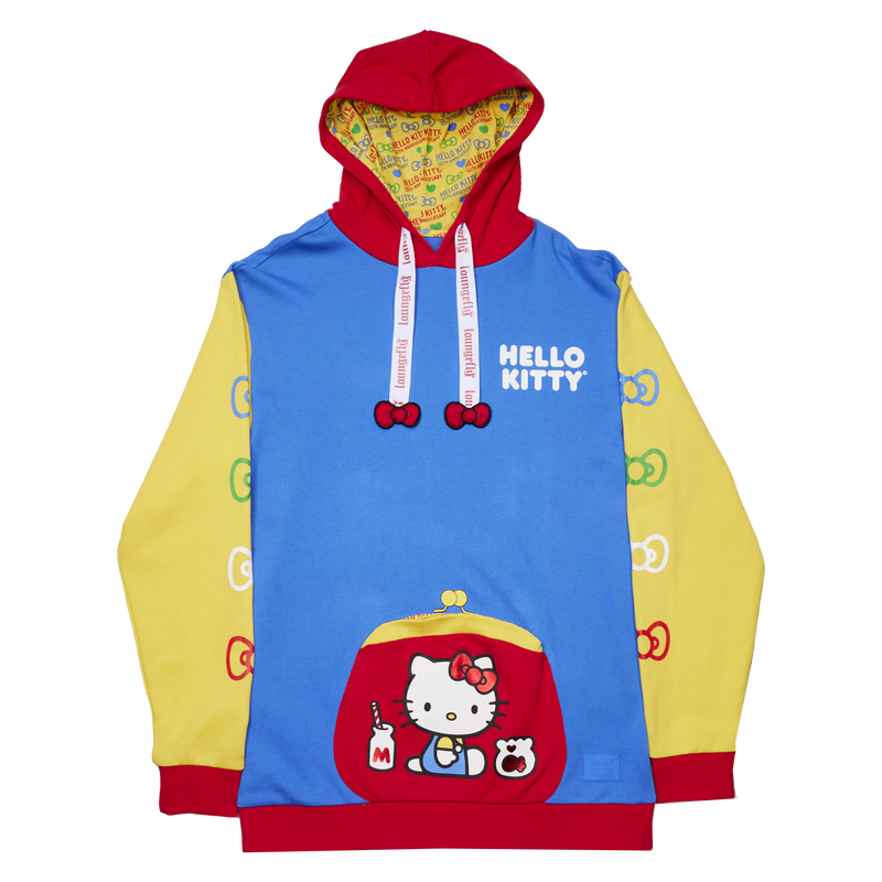 Loungefly Sanrio Hello Kitty 50th Anniversary Color Block Unisex Hoodie