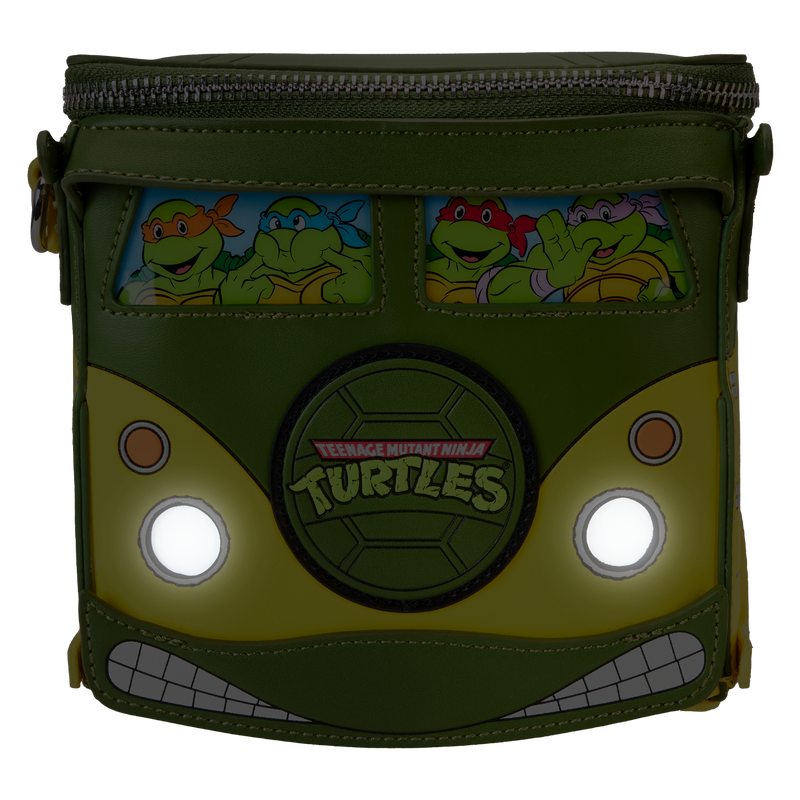Loungefly Teenage Mutant Ninja Turtles 40th Anniversary Party Wagon Figural Crossbody Bag NEW