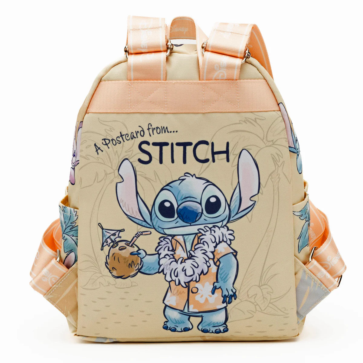 Wonda Pop Stitch with Scrump Nylon 13” Mini Backpack