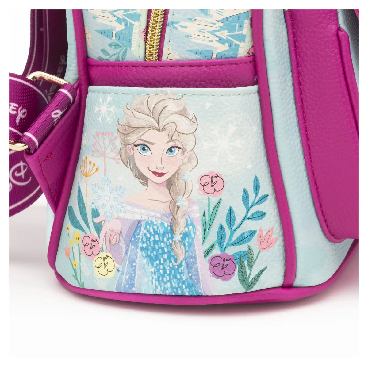 Frozen Anna and Elsa Retro Leather Mini Backpack