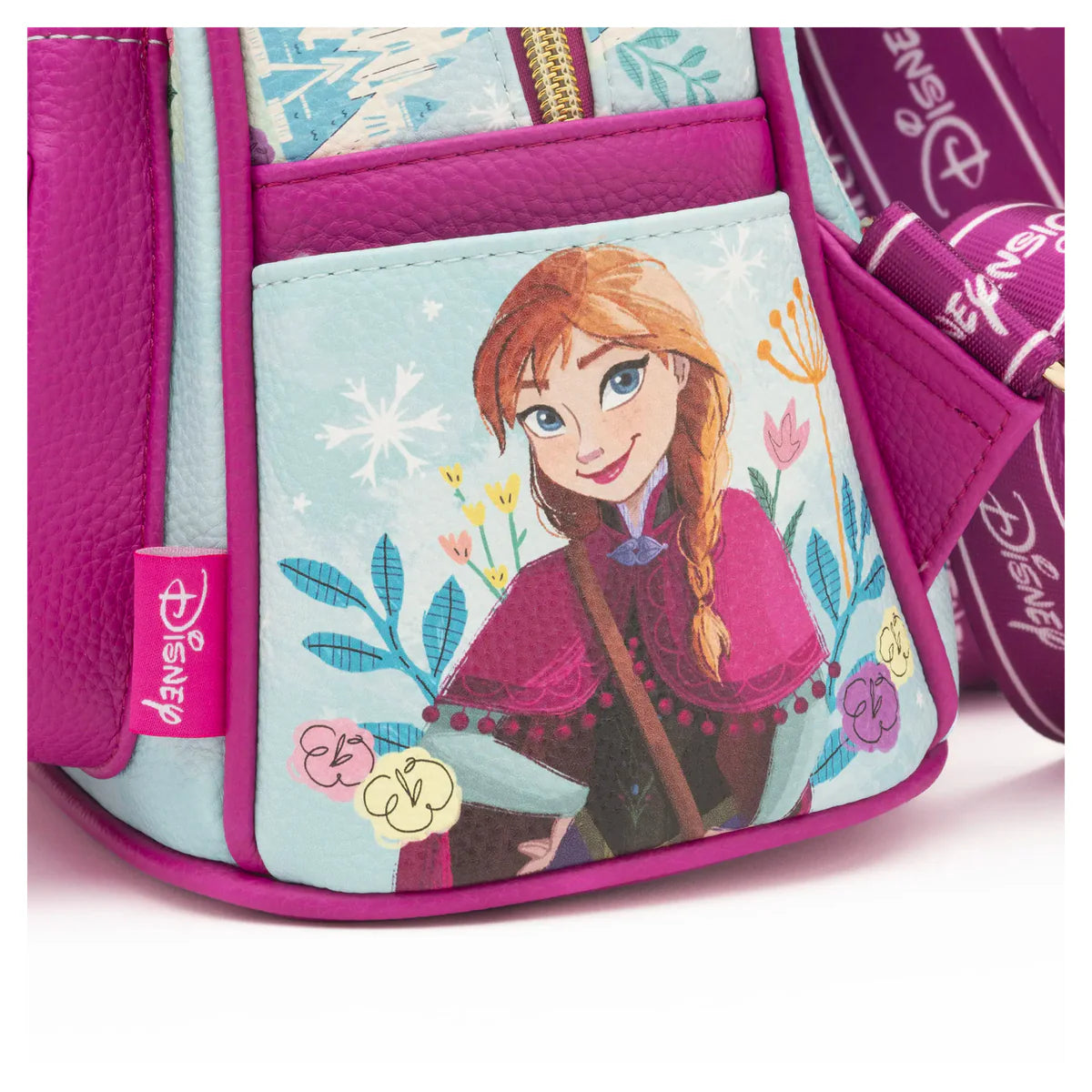 Frozen Anna and Elsa Retro Leather Mini Backpack