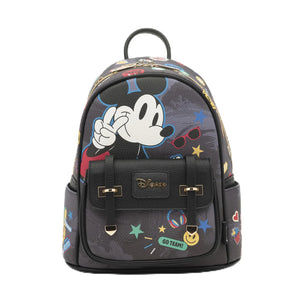 WondaPop Disney Mickey Mouse Good vibes Only " Vegan Leather Mini Backpack