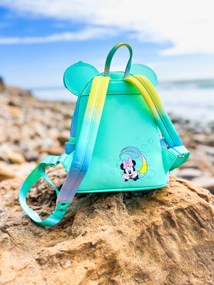 disney mini purse backpack Loungefly Minnie Mouse “Mermaid Ombre” Mini Backpack Awesome Collectib – My Awesome Collectibles