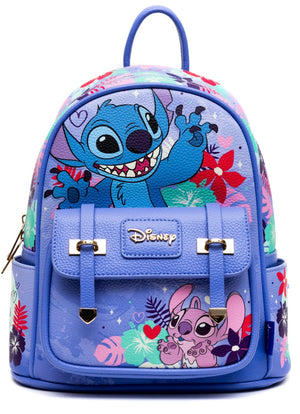Retro Floral Stitch Mini Backpack
