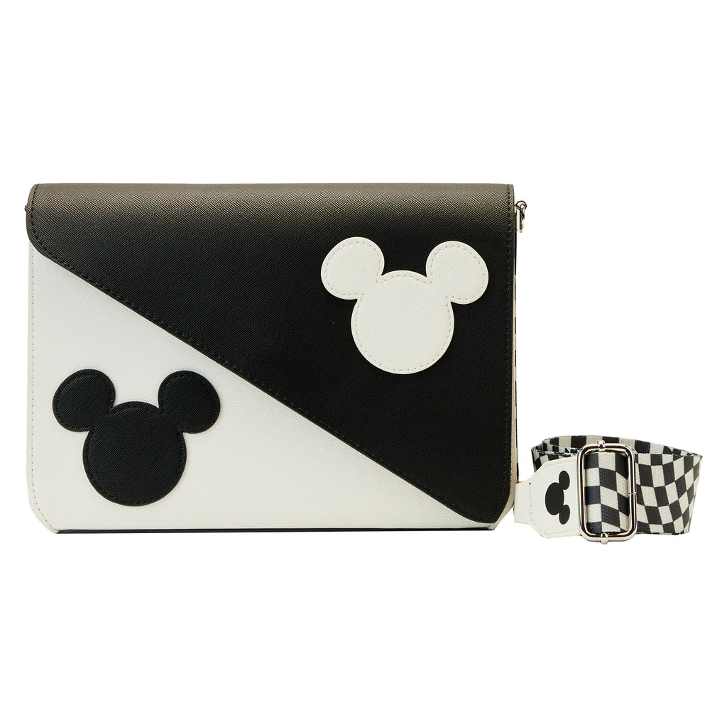 Loungefly Disney Mickey Y2K Black and White Crossbody