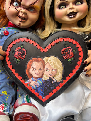 Awesome Collectibles Loungefly Exclusive “Chucky and Tiffany” Convertible Heart