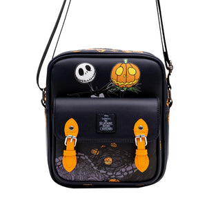 Disney Nightmare Before Christmas Jack-O-Lantern Moon Vegan Leather Crossbody Bag