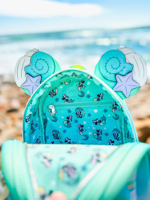Loungefly Minnie Mouse Mermaid Ombre Mini Backpack