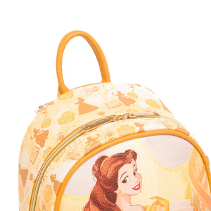 WondaPop Disney Beauty and the Beast “Yellow Belle" Vegan Leather Fashion Mini Backpack