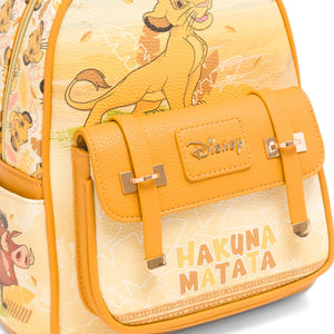 Lion King Simba “HaKuna Matata” WondaPop Vegan Leather Fashion Mini Backpack