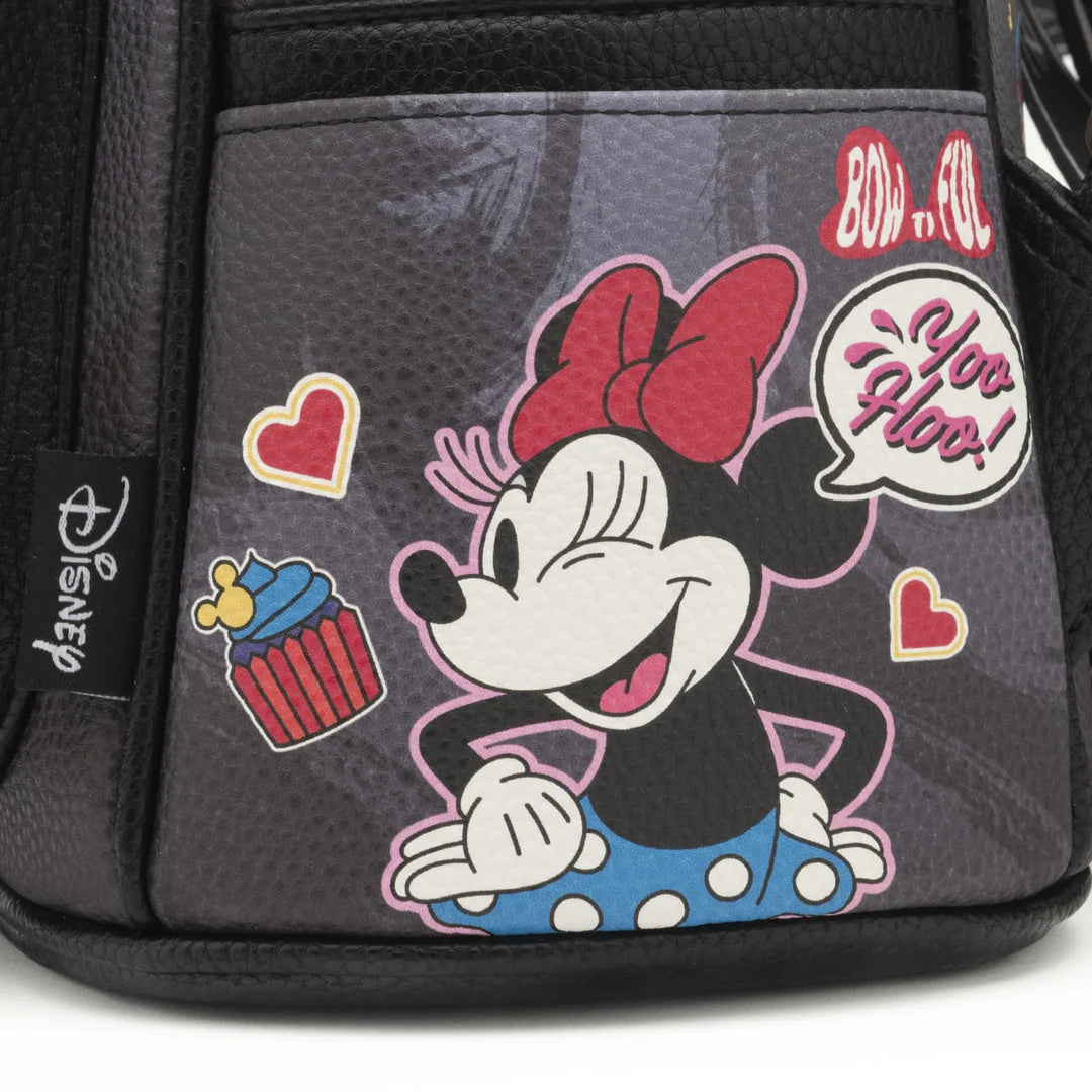 WondaPop Disney Mickey Mouse Good vibes Only " Vegan Leather Mini Backpack