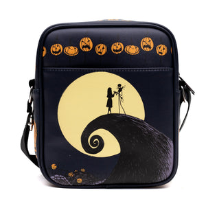 Disney Nightmare Before Christmas Jack-O-Lantern Moon Vegan Leather Crossbody Bag