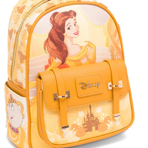 WondaPop Disney Beauty and the Beast “Yellow Belle" Vegan Leather Fashion Mini Backpack