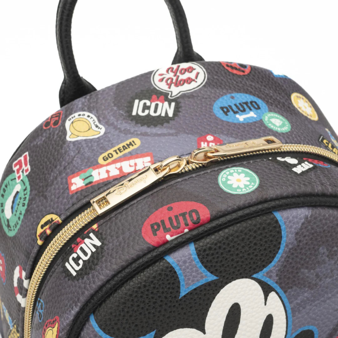 WondaPop Disney Mickey Mouse Good vibes Only " Vegan Leather Mini Backpack