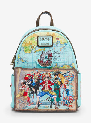 One Piece Luffy Gang Map Mini-Backpack