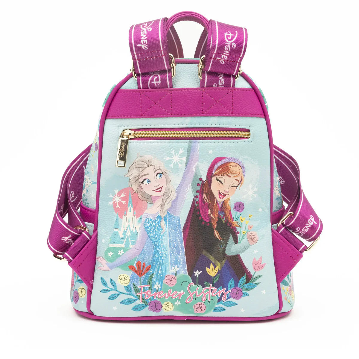 Frozen Anna and Elsa Retro Leather Mini Backpack