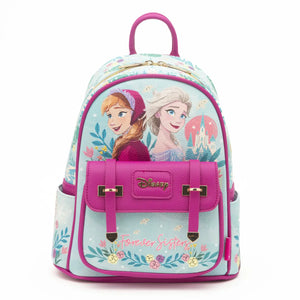 Frozen Anna and Elsa Retro Leather Mini Backpack