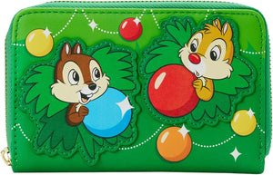 Chip and Dale Ornaments Zip Around Wallet