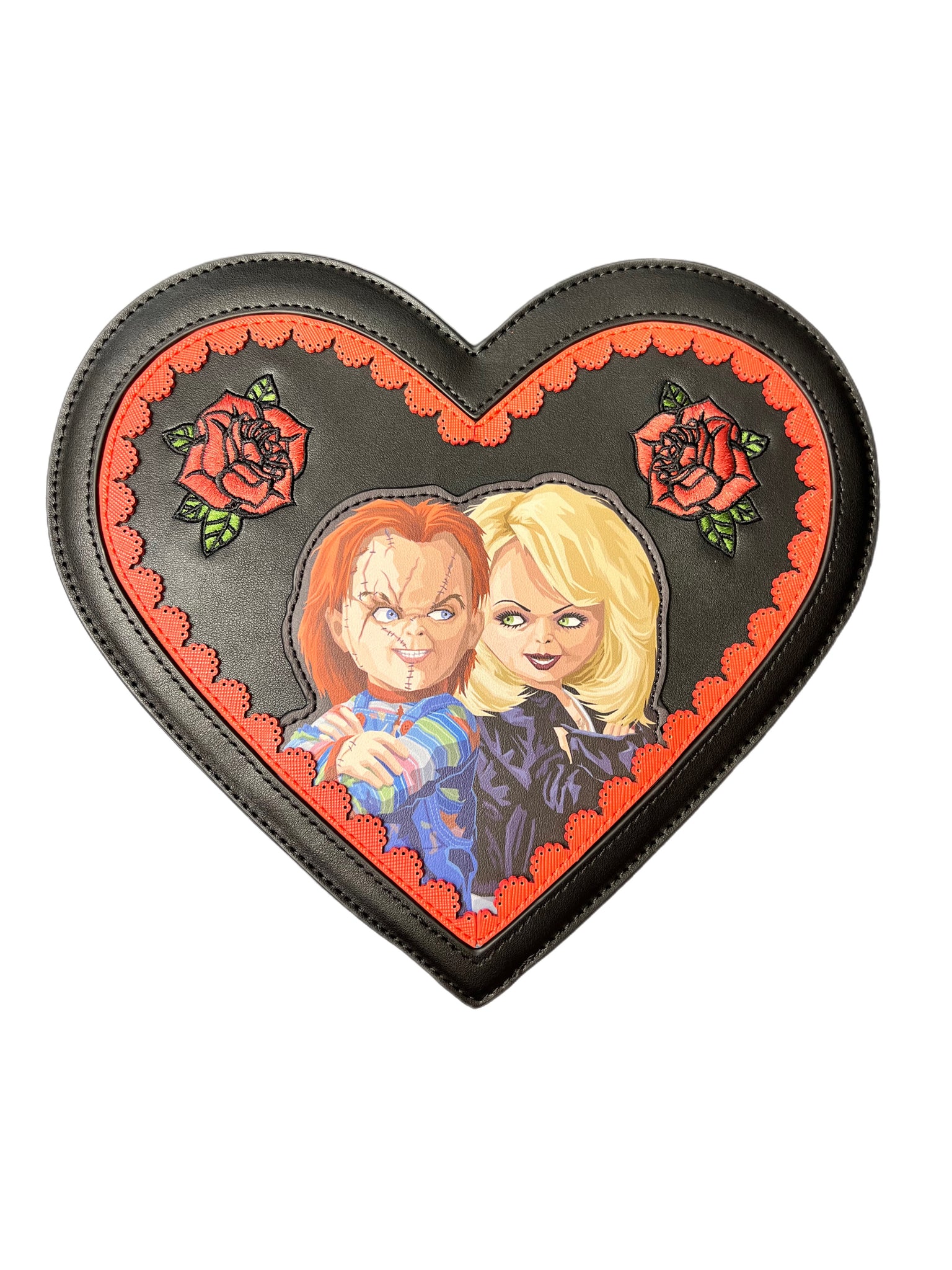 Awesome Collectibles Loungefly Exclusive “Chucky and Tiffany” Convertible Heart