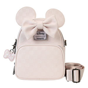 LOUNGEFLY DISNEY MINNIE EAR EVERGREEN  CONVERTIBLE CROSSBODY