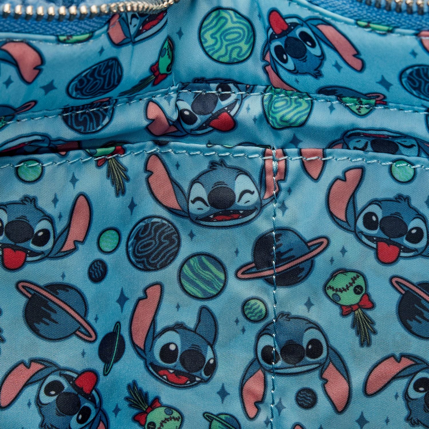 Loungefly DISNEY STITCH PLUSH TOTE BAG WITH COIN BAG