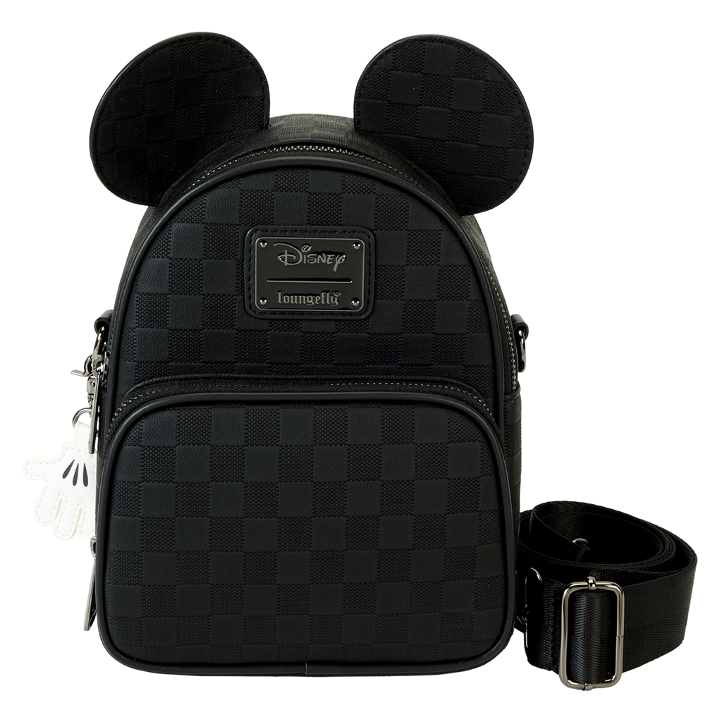 LOUNGEFLY DISNEY MICKEY EAR EVERGREEN  CONVERTIBLE CROSSBODY