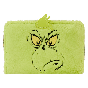 Loungefly Dr. Seuss' How The Grinch Stole Christmas! Plush Cosplay Glow Zip Around Wallet