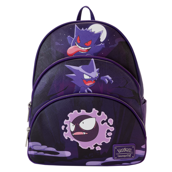 Loungefly Pokémon Gengar Evolution Triple Pocket Mini Backpack – My Awesome Collectibles