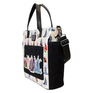 LOUNGEFLY DISNEY VILLAINS AOP CONVERTIBLE BACKPACK & TOTE