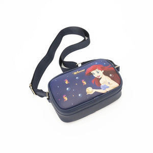 Little Mermaid -- Ariel Double Zipper Crossbody/Shoulder Bag