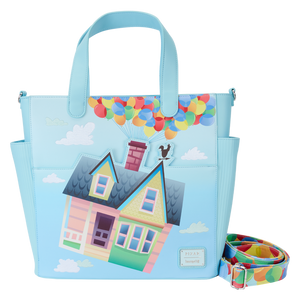 Loungefly Up 15th Anniversary Balloon House Convertible Backpack & Tote Bag