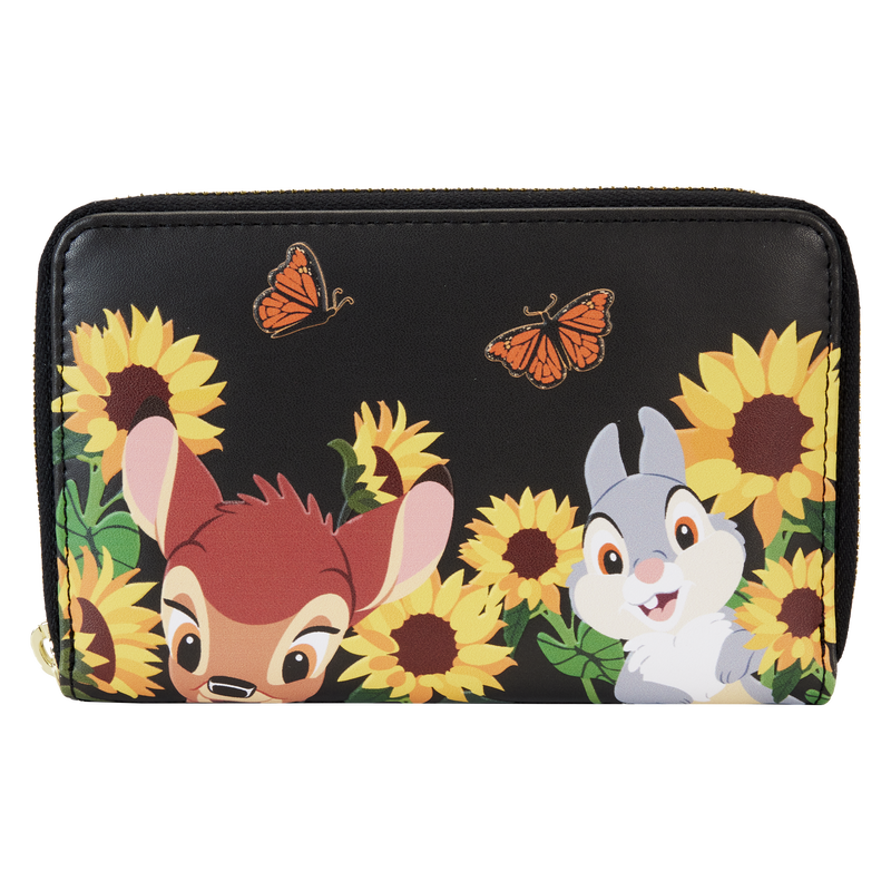 Loungefly Bambi Sunflower Friends Zip Around Wallet