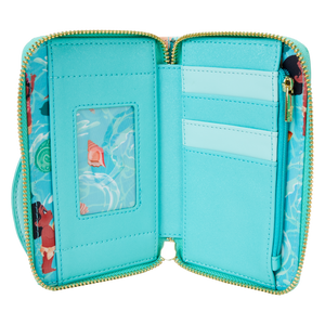 Young Moana Ocean Waves Zip Around Wallet