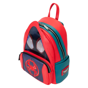 Loungefly Spider-Verse Miles Morales Hoodie Cosplay Lenticular Mini Backpack