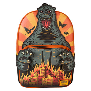 LOUNGEFLY TOHO GODZILLA FULL SIZE COSPLAY BACKPACK