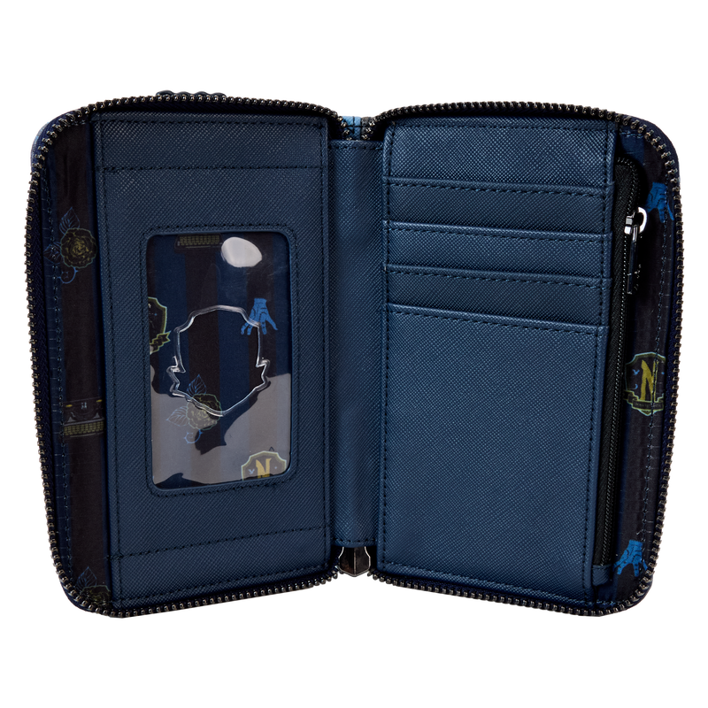 Loungefly Wednesday Nevermore Academy Castle Zip Around Wallet