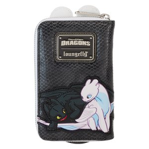 Loungefly How to Train Your Dragon Light & Night Fury Zip Around Wallet