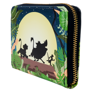 The Lion King 30th Anniversary Hakuna Matata Silhouette Zip Around Wallet