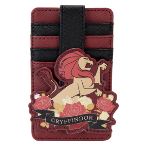 Loungefly Harry Potter Gryffindor House Floral Tattoo Card Holder