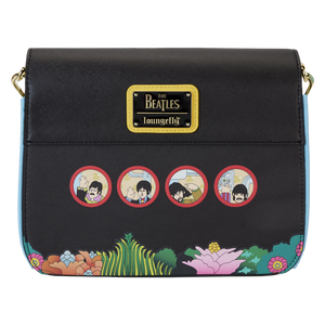 Loungefly The Beatles Yellow Submarine Flap Pocket Crossbody Bag