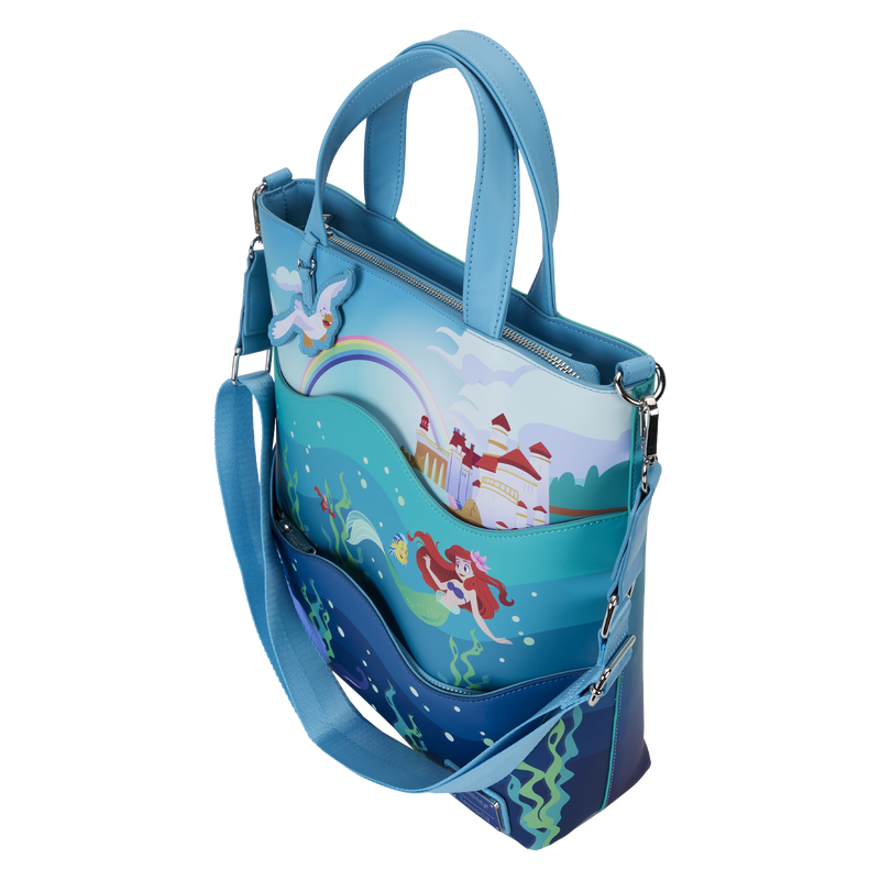 Loungefly The Little Mermaid 35th Anniversary Life is the Bubbles Glow Tote Bag