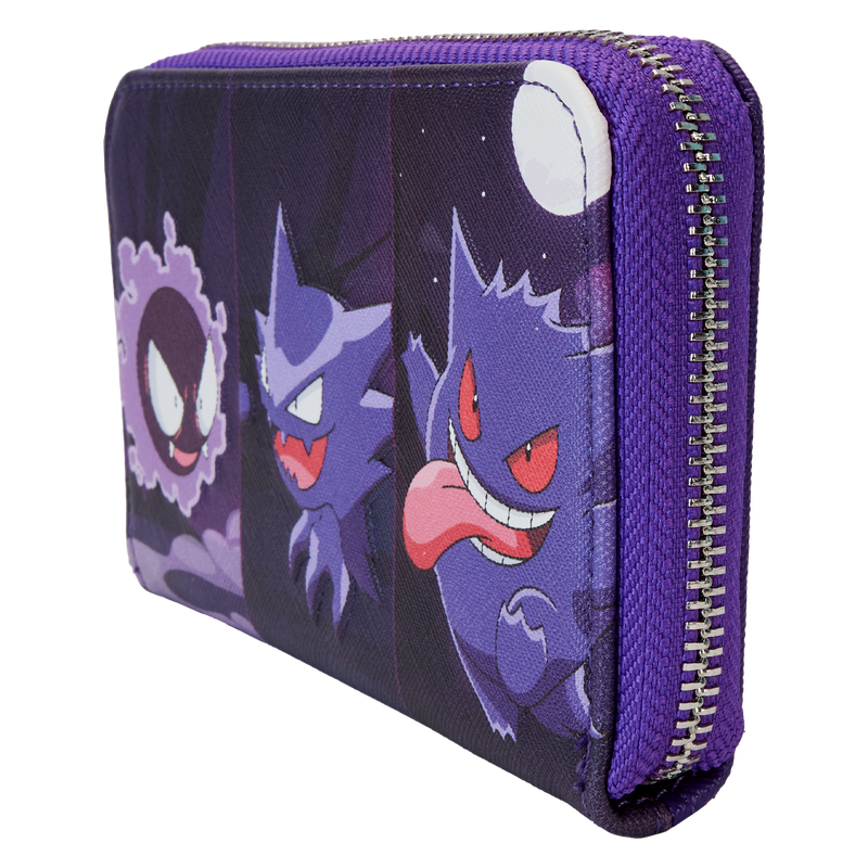 Loungefly Pokémon Gengar Evolution Zip Around Wallet