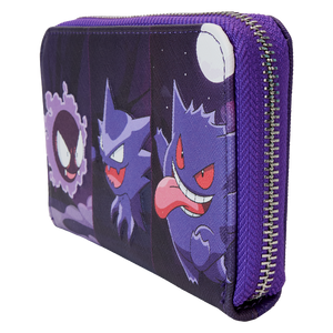 Loungefly Pokémon Gengar Evolution Zip Around Wallet