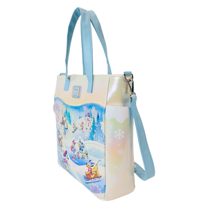 Loungefly Mickey & Friends Winter Wonderland Scene Convertible Backpack & Tote Bag