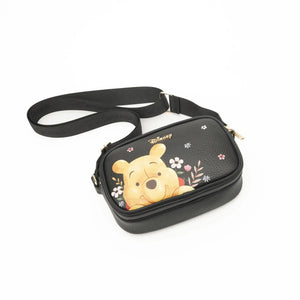 Winnie the Pooh Double Zipper Crossbody/Shoulder Bag